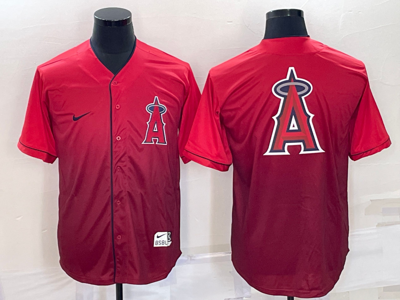 Men's Los Angeles Angels Red Replica Game Jersey mysite