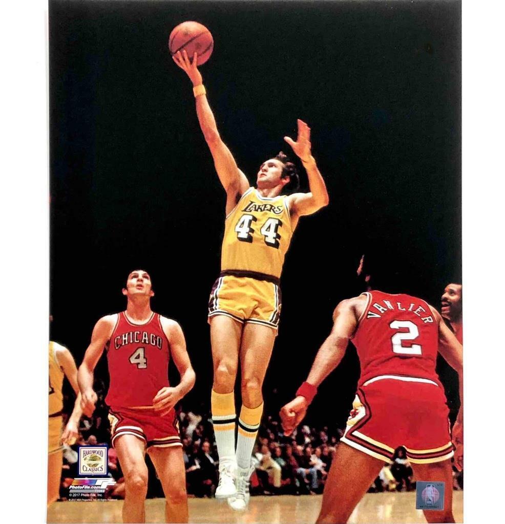 Jerry West Los Angeles Lakers NBA Hardwood Classics Photo Poster paintingFile 11x14 Photo Poster painting file