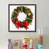 Christmas Wreath And Bow-11CT Counted Cross Stitch 40*40cm tapestrymarket