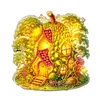 (US Local)Double Sided Special Shape Durian House Diamond Painting LED Light Ornaments
