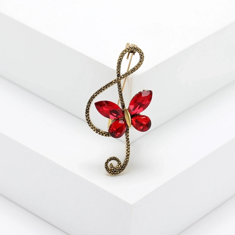 Lady Pin Butterfly Alloy Women’s Brooches