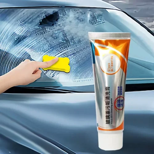 Dronehint Car Parts Windshield Oil Film Cleaner Glass Heavy Dirt Cleaning Cream w/ Sponge (For: Mini) Parts