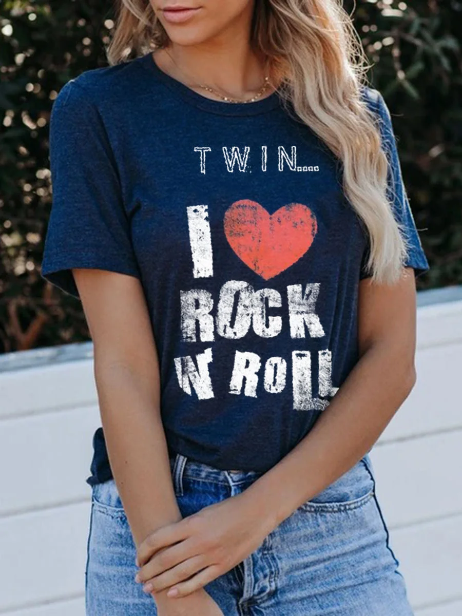 TWIN I LOVE ROCK ROLL T-shirt