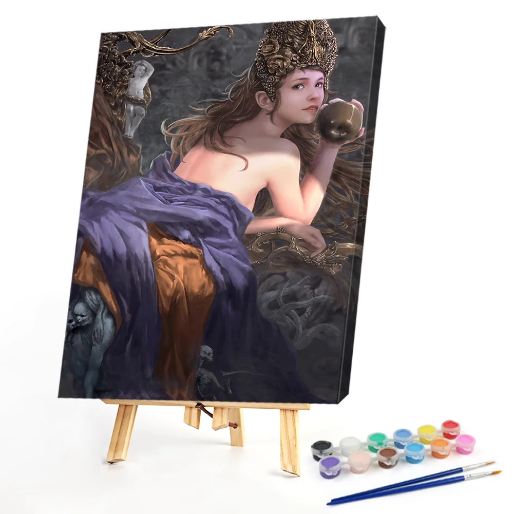 Purple Girl - Paint By Numbers(40*50CM)