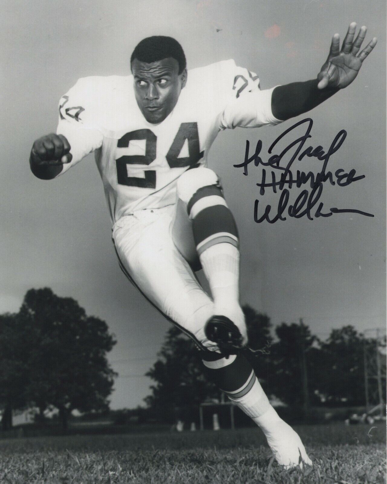 FRED THE HAMMER WILLIAMSON SIGNED AUTOGRAPH KC CHIEFS 8X10 Photo Poster painting