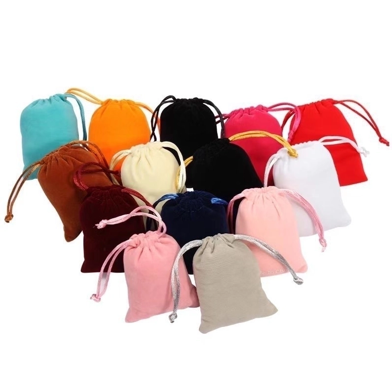 100 Pieces Factory Flannel Jewelry Packaging Bag Buddha Beads Jewelry Play Bag Brocade Bag Gift Bag Drawstring Bag