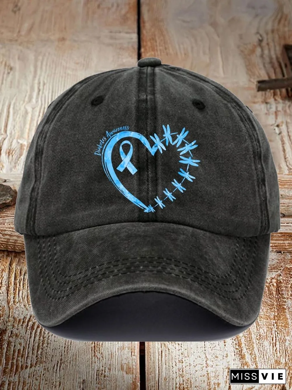 Unisex Diabetes Awareness Dragonfly Print Hat