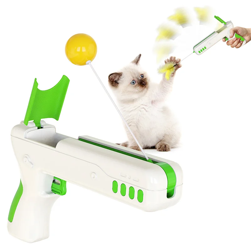 Meladen™ Pet Products Feder Rebound Funny Cat Stick Katzenspielzeug