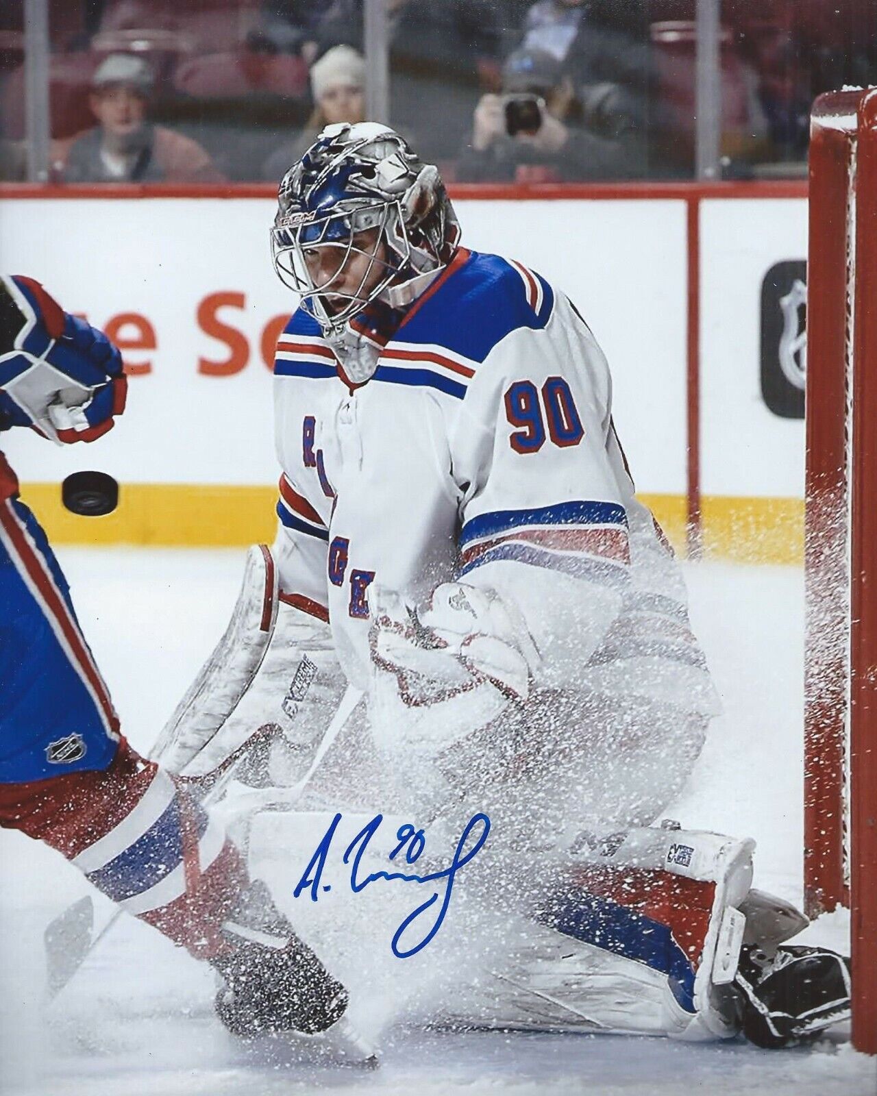 Alexandar Georgiev Signed 8x10 Photo Poster painting New York Rangers Autographed COA B