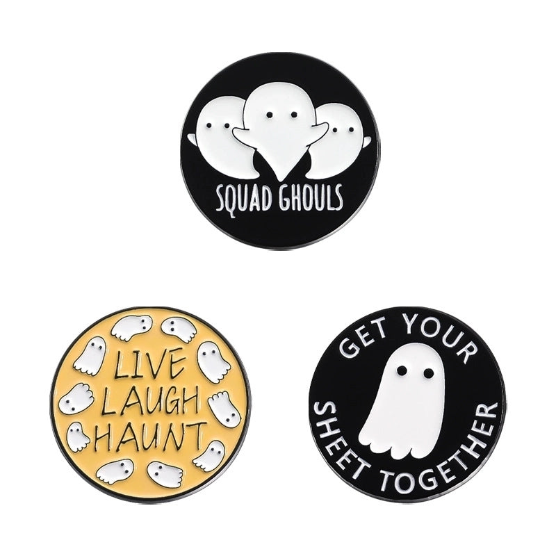 Cartoon Style Punk Cowboy Style Letter Alloy Stamping Stoving Varnish Plating Unisex Brooches