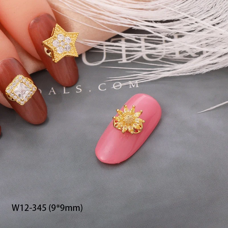 Japanese Nail Art Zircon High Speed Transfer Beads Rotatable Nail Alloy Pearlescent Nail Accessories DIY Nail Designer Supplies