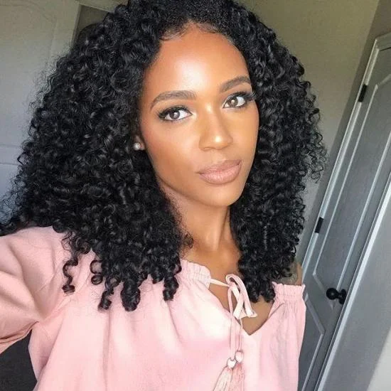  YVONNE Free Combination Super High-density Lace Wig Platinum Malaysian Curly 3 Bundles With 13*4 Lace Frontal 