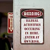 Warning - Vintage Metal Signs(12*16Inch) - Warning