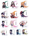 Chibi Ver. Characters of Demon Slayer Series Acrylic Stand Display - Free Shipping - Demon Slayer: Kimetsu no Yaiba