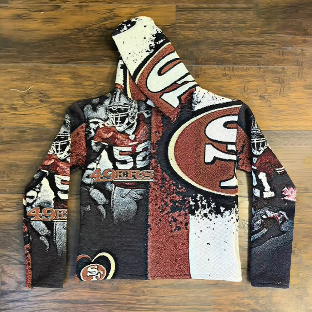 Stylish 49ers Print Long Sleeve Hoodies