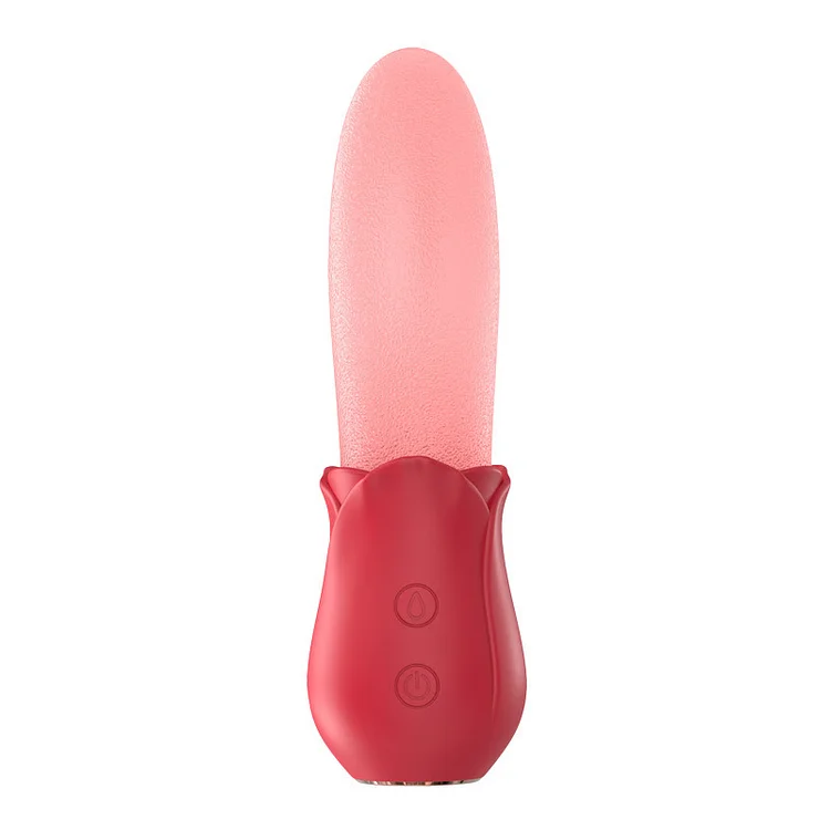 Verbesserte Rose - Zunge lecken Vibrationsstab Weibliche Masturbation Sexspielzeug für Erwachsene
