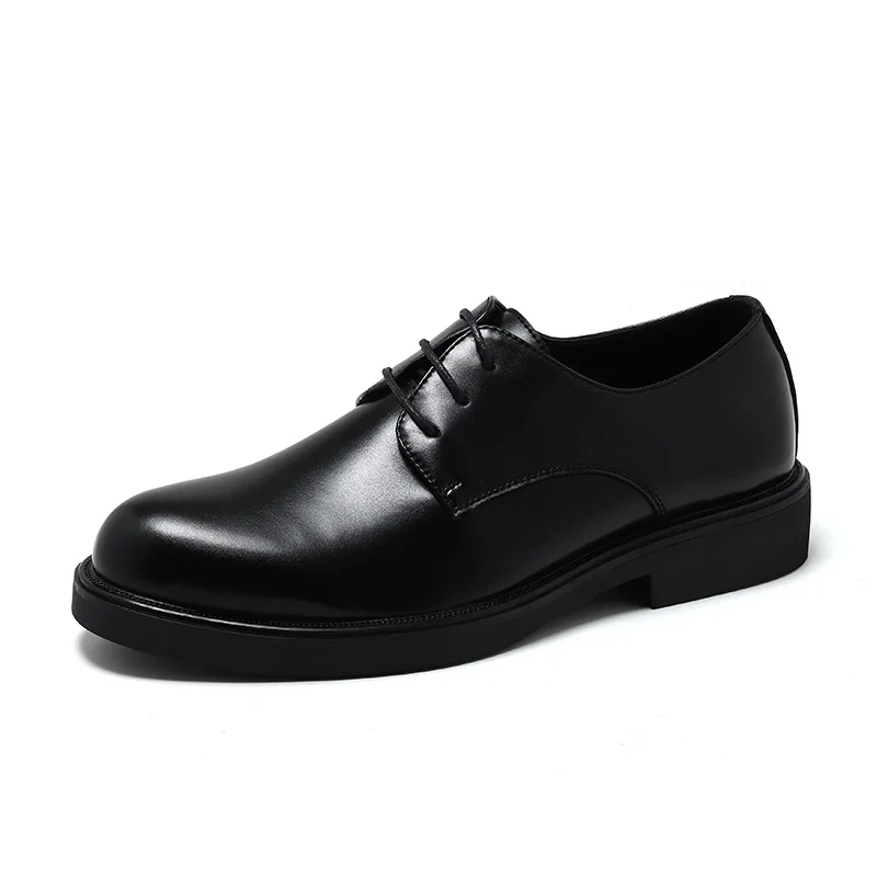 Colourp Colourp Leather Shoes Men New British Style Casual Men Business Dress Black Groom Wedding Shoes 85672-R