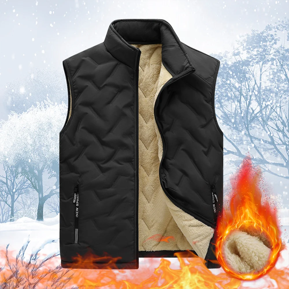 Smiledeer Men's lambswool thermal vest for winter 2023