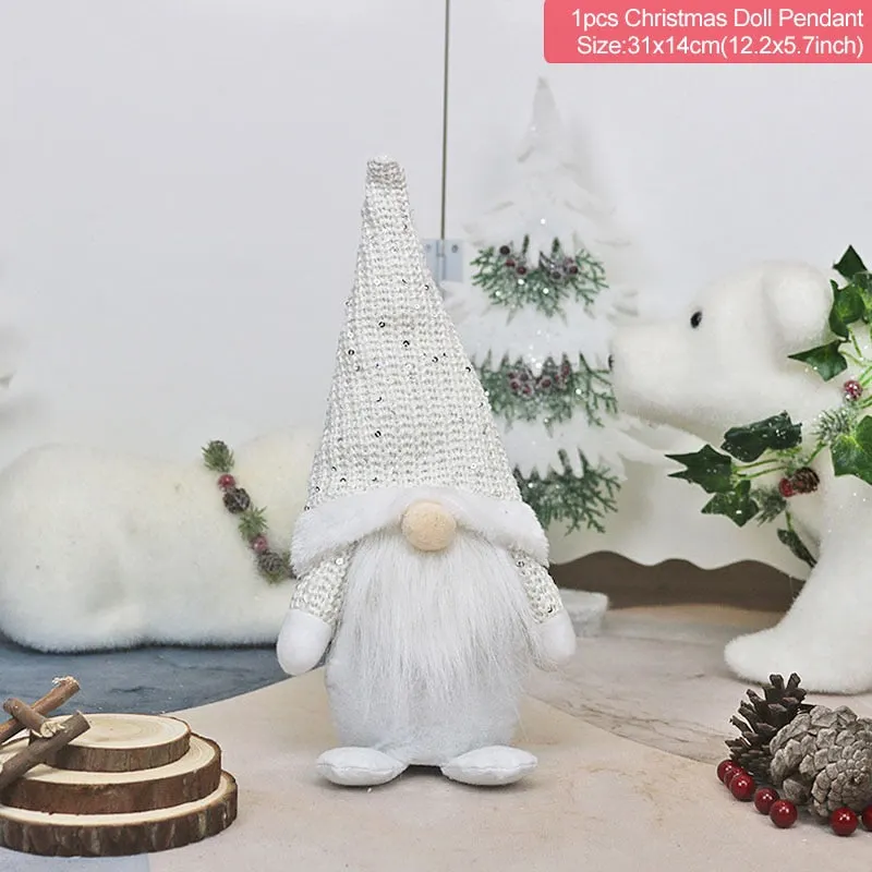 Christmas Faceless Doll Merry Christmas Decorations For Home Christmas Ornaments Xmas Navidad Natal New Year 2022 Kids Gift