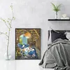 【Limited Stock Sale】White-Browed Blue Flycatcher-14CT Stamped Cross Stitch 40*50cm/15.75*19.69in tapestrymarket