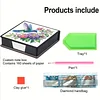 Diamond Painting PU Flowers Birds Note Box with 160 Sheets for Office Home