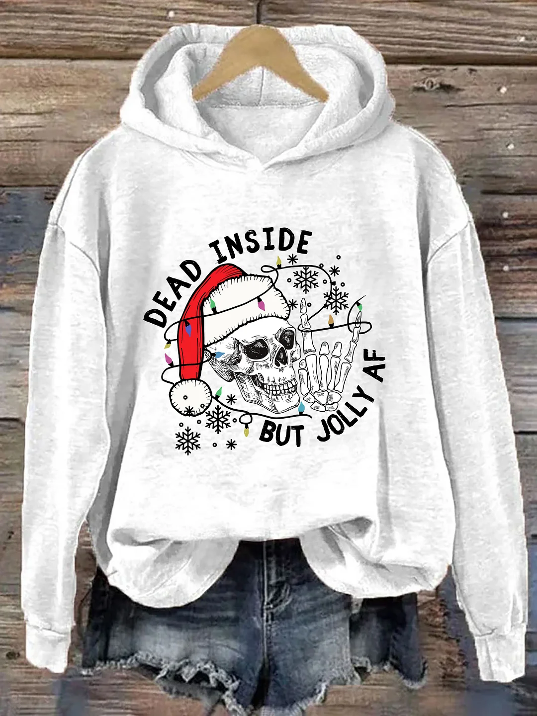 Dead Inside But Jolly AF Hoodie