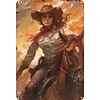 Cowgirl - Vintage Metal Signs - 20*30cm/30*40cm - Western