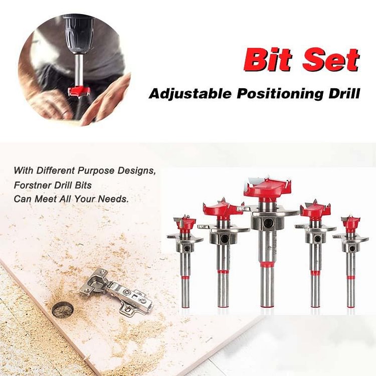 Positioning Woodworking Drill Bit Set