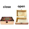 5D DIY Diamond Painting Handmade Wood Storage Box Crystal Storage Case (Mandala)