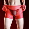 Men's Sexy Ultra-Thin Sheer Glossy Boxer Briefs