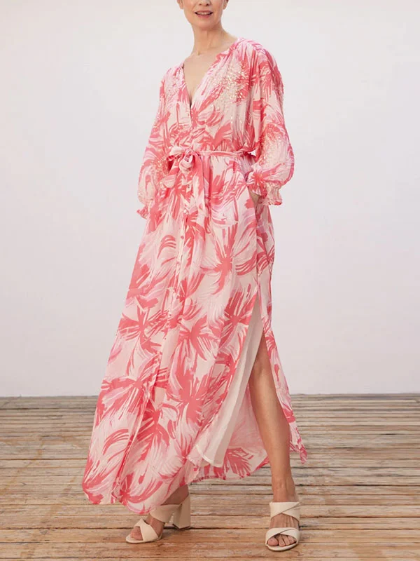 Vacation Chiffon Printed Women's Dress