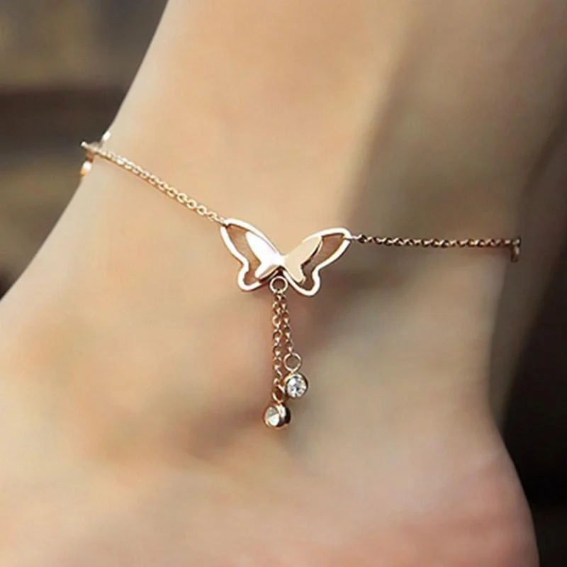Butterfly Pendant Anklets Foot Chain SP14756