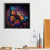 Diamond Painting-Square AB Drill Flower Butterfly(35*35CM)