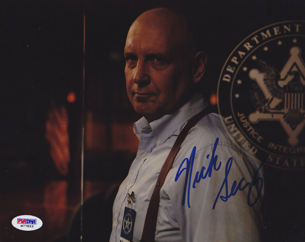 Nick Searcy SIGNED 8x10 Photo Poster painting Marshall Art Mullen Justified PSA/DNA AUTOGRAPHED