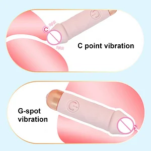 Compact Mini Dildo Vibrator for G-Spot Massage and Pleasure During Masturbation