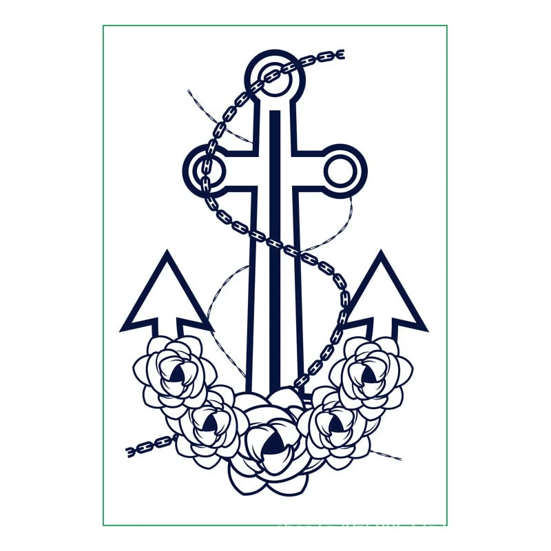 New semi-permanent juice herbal tattoo stickers waterproof long-lasting men and women tattoo text simulation tattoo stickers