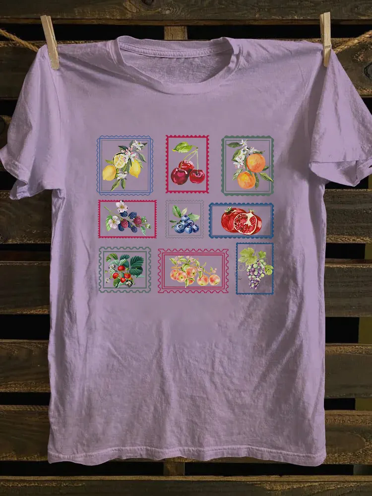 Summer Fruit Stamp T-shirt