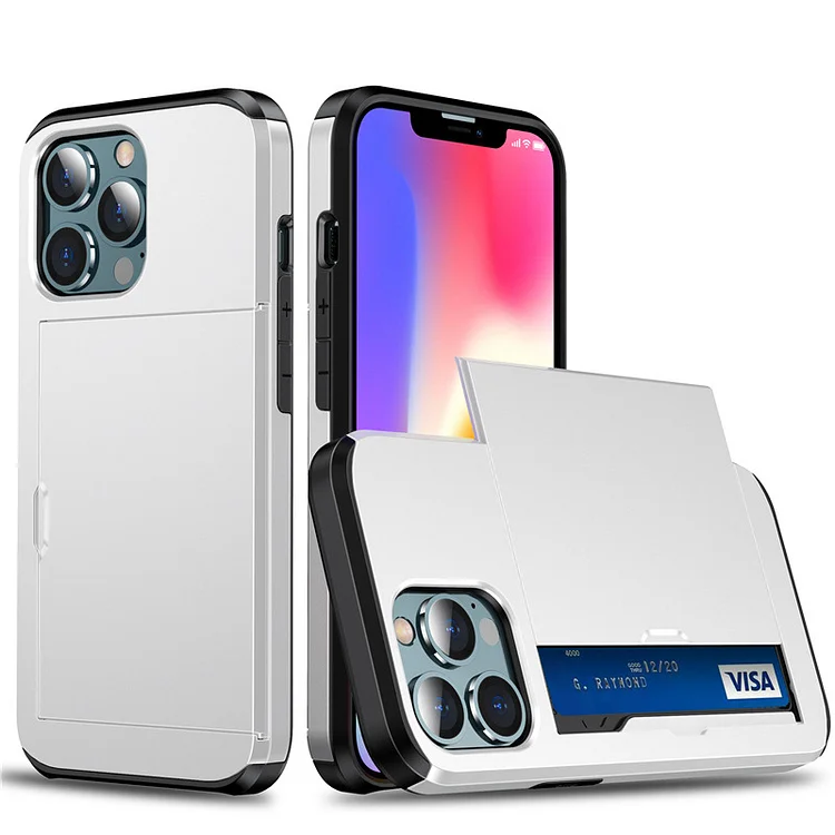Card slide Apple phone case