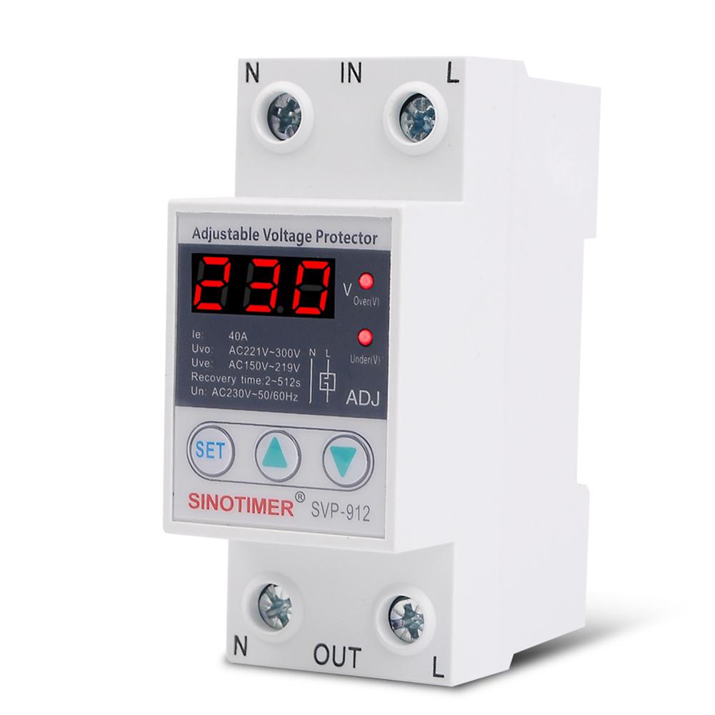 

SVP-912 Overvoltage Undervoltage Protective Device Reset Protector Relay, 501 Original