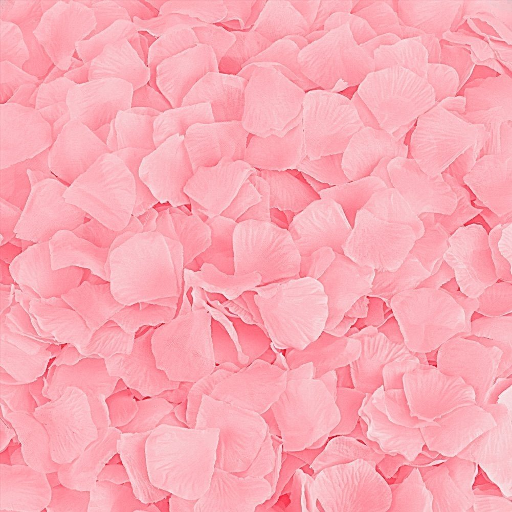3000 Pieces Silk Rose Petals Artificial Flower Petals for Valentine Day Wedding Flower Decoration (Pink)