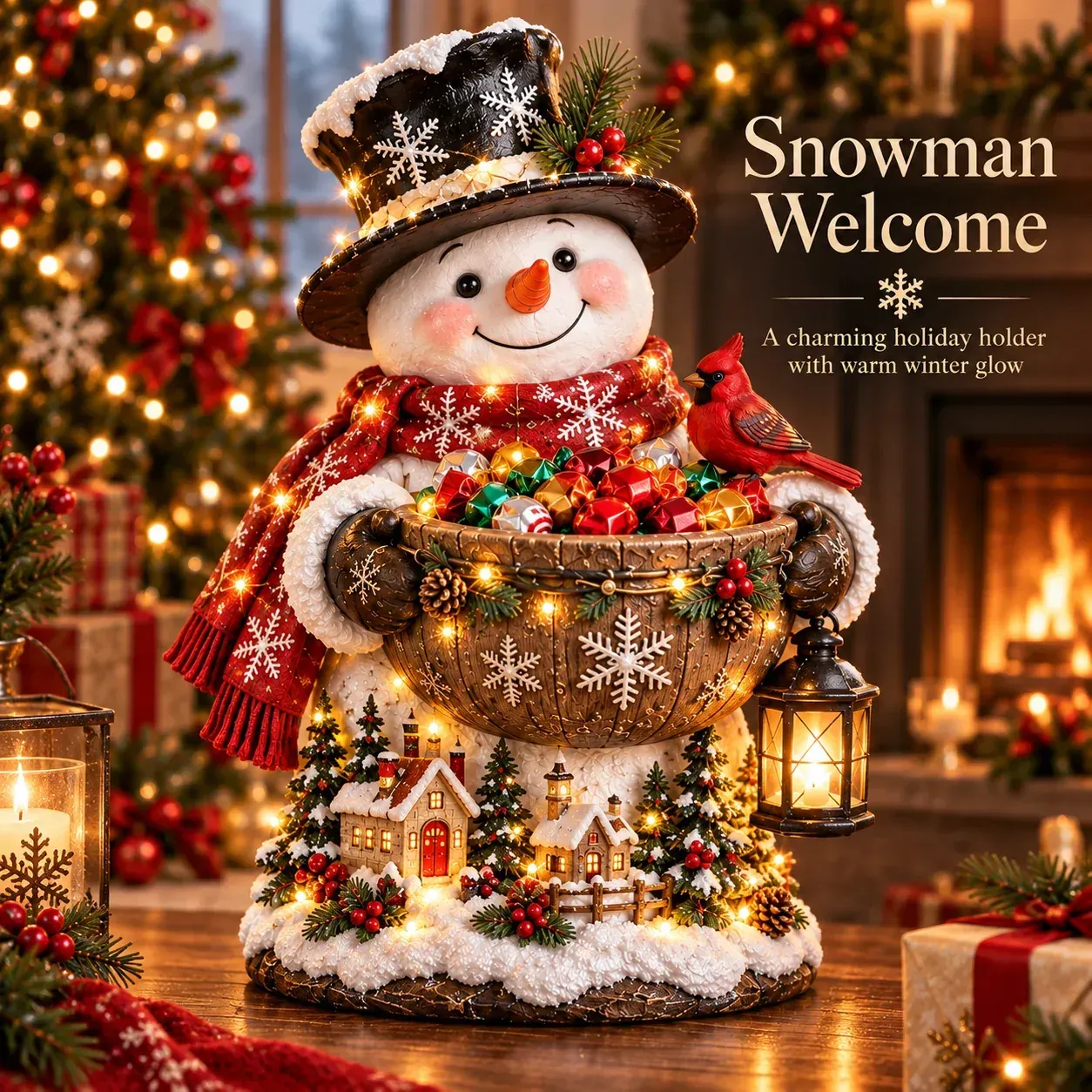 Snowman Christmas Treat Holder