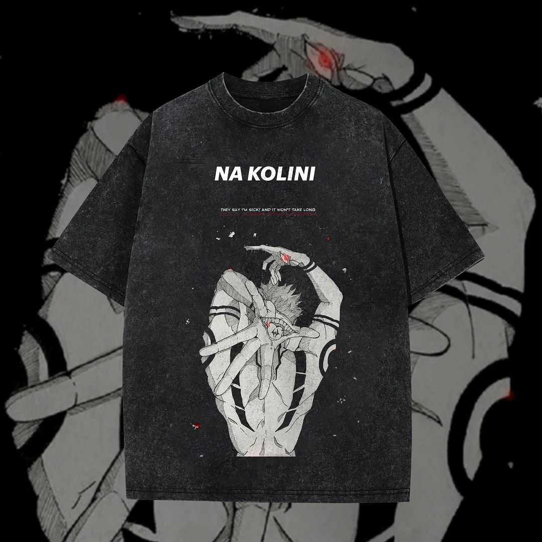 Na Kolini Jujutsu Kaisen Vintage Anime Washed T-Shirt
