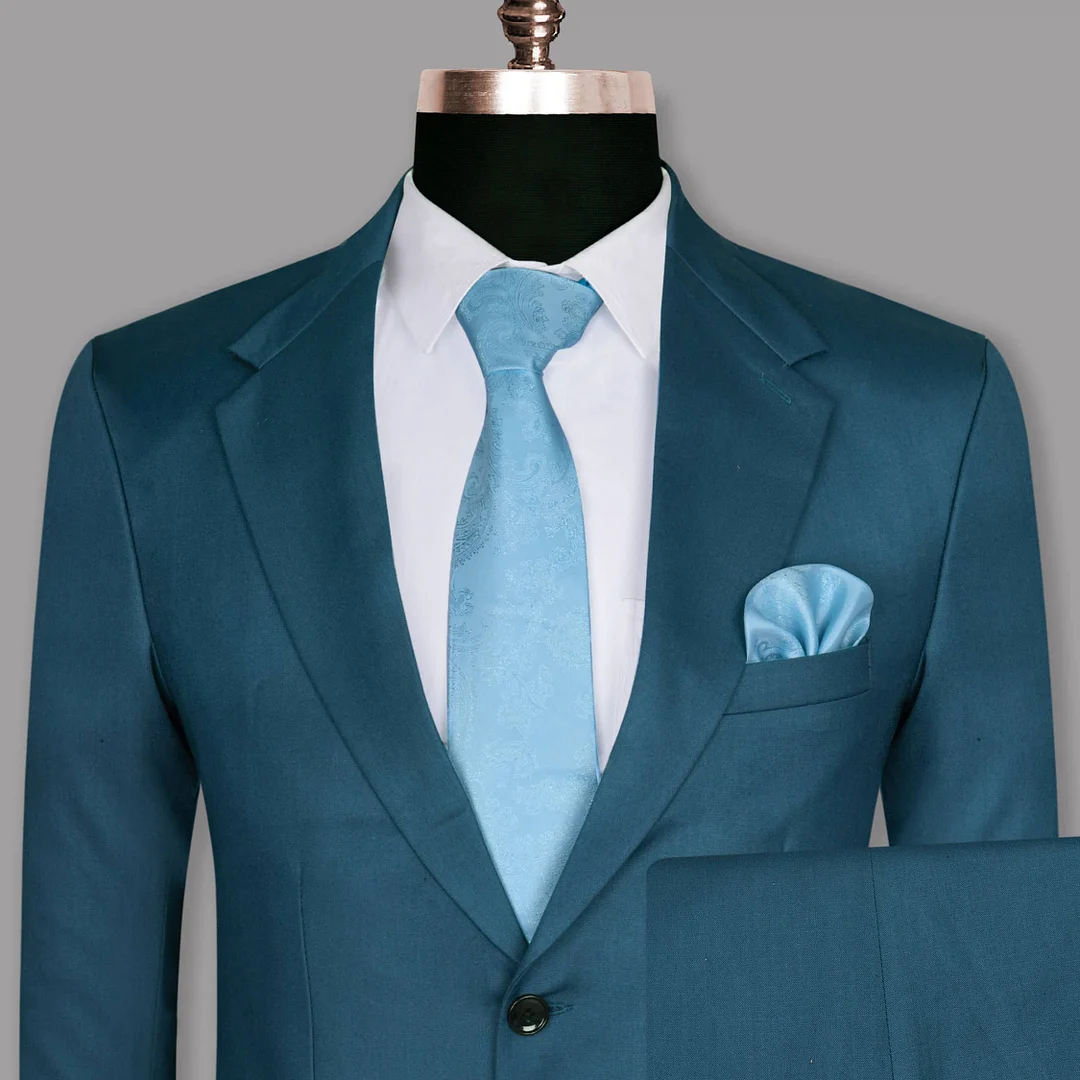 Sapphire Blue Premium Wool Rich Suit