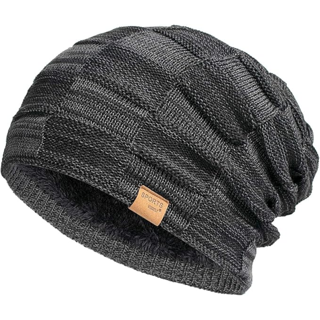 Slouchy Knitted Beanie - Luca