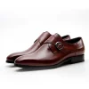 Mens Casual Dress Shoes With Side Buckle