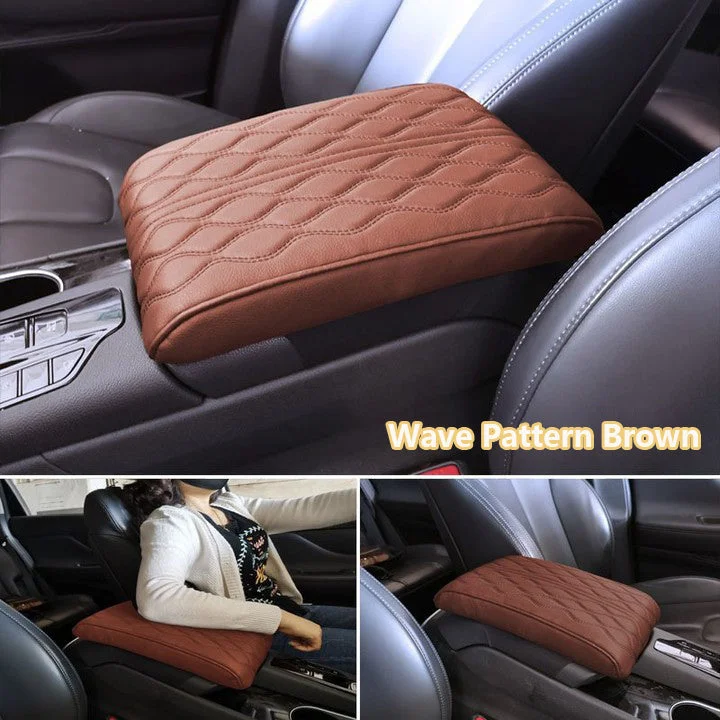 Memory Cotton Leather Car Armrest Box Pad
