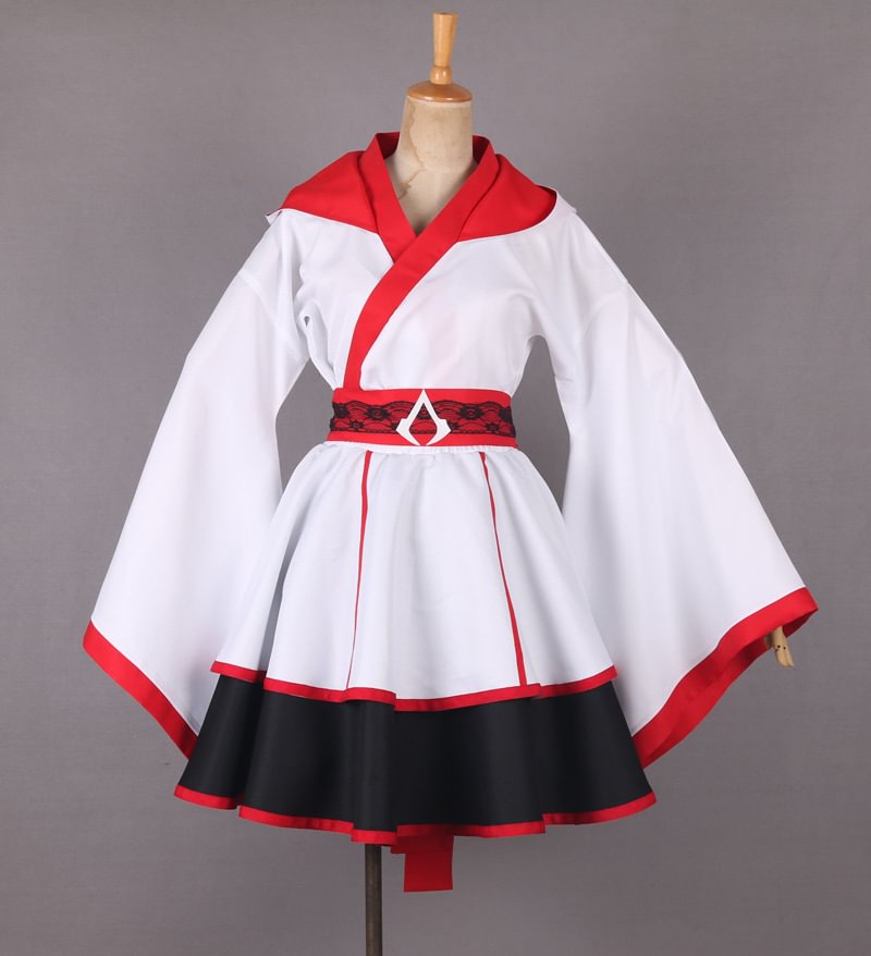 Assassin's Creed Connor Cosplay Costume Halloween Kimono Dress