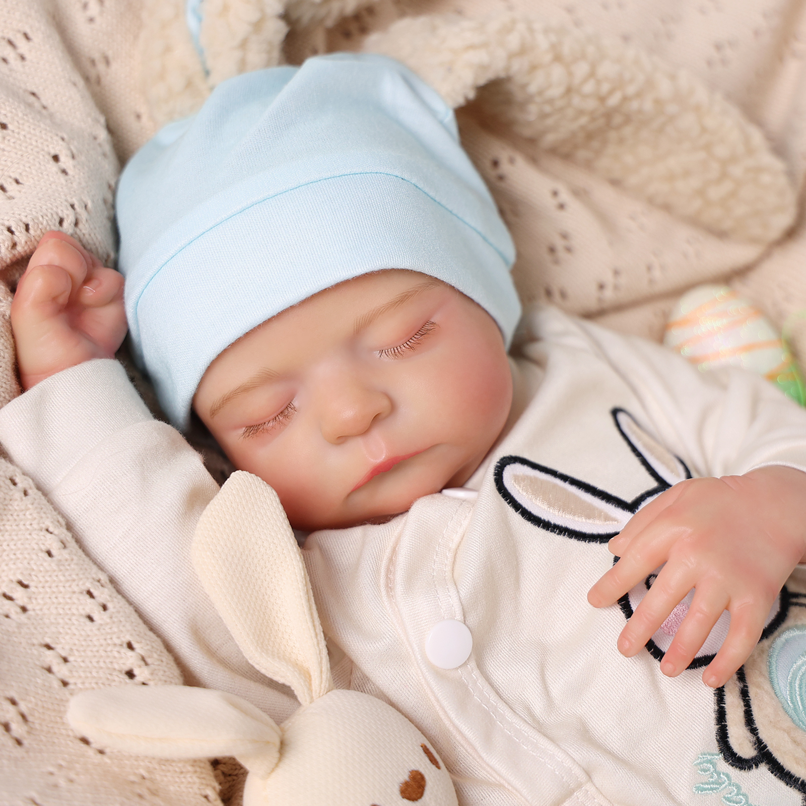 Babeside Sleeping Reborn Baby Noah 20'' Little Infant Girl Emotional Bond Companion
