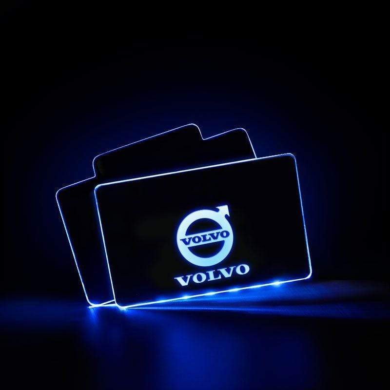 VOLVO Acrylic LED Car Floor Mat For VOLVO Atmosphere Light With RF Remote Control Car Interior Light Decoration  dxncar