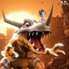 MH Scale Greymon & Yagami Taichi - Digimon Resin Statue - DMX Studios